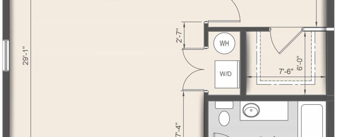 TYPE "A" - ONE BEDROOM (933 SF)