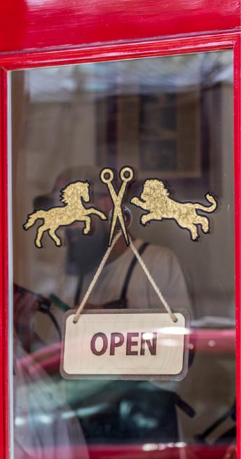 commercial storefront open sign